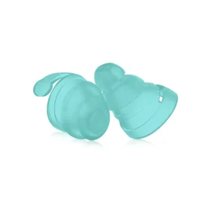 Front view of Bollsen kidz+ earplugs