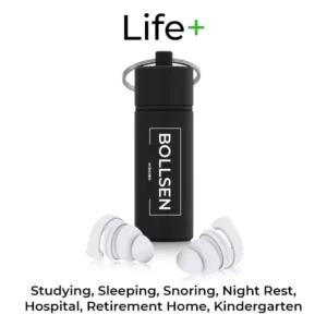 Life+ Earplugs for Sleeping, Studying, Sleeping, Snoring, Night Rest, Hospital, Retirement Home, Kindergarten